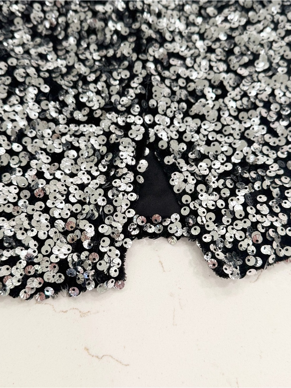 White Birch Silver Sequin Strapless Mini Dress Homecoming - Picture 8 of 8